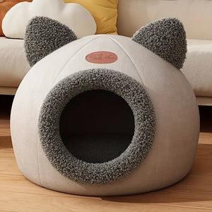 Cozy Cave-Style Cat Bed