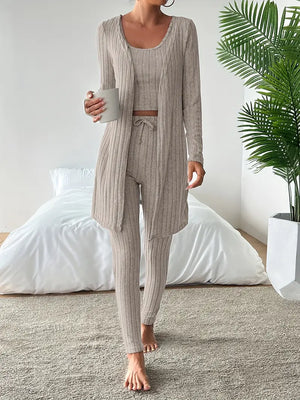 Lounge Edit 3-Piece Ribbed Set