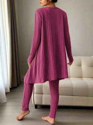 Lounge Edit 3-Piece Ribbed Set