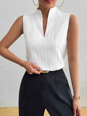 Roma Striped Sleeveless Top