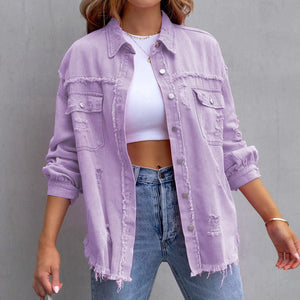 Alba Distressed Denim Jacket