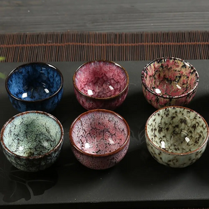 Eight-Piece Kyoto Japanese Tea Cup Set