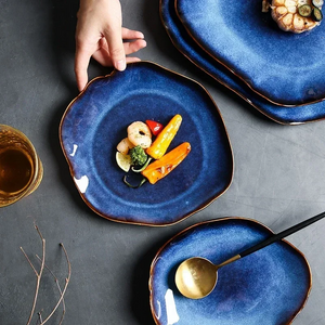 Indigo Blue Luxury Dinner Plates
