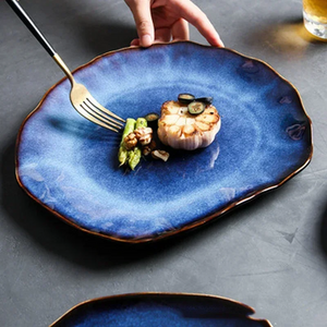 Indigo Blue Luxury Dinner Plates