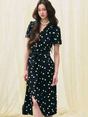 Anneliese Polka Dot Midi Dress