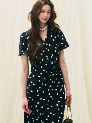 Anneliese Polka Dot Midi Dress