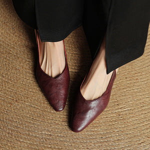 Amelie Genuine Leather Slingbacks