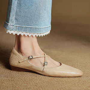 Eclan Genuine Leather Flats