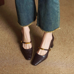 Auria Genuine Leather Heels