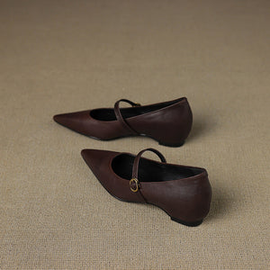 Elaine Genuine Leather Heels