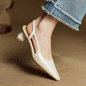 Elle Genuine Leather Heels