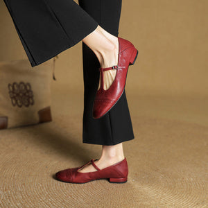 Graneth Genuine Leather Flats