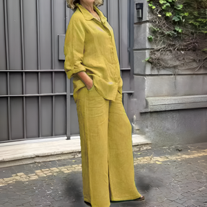 Lara Linen Shirt Suit