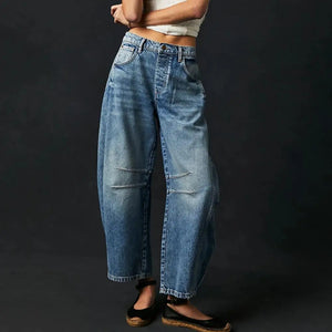 Everly Barrel-Leg Denims
