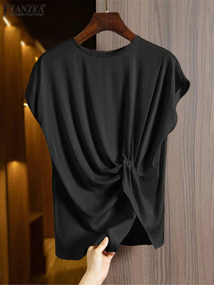 SoftCinch Side Drape Blouse