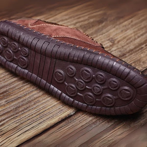 Men's Suede Hand-Stitched Shoes