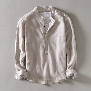 Linen Mandarin Shirt