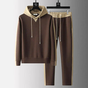 Two-Tone Tracksuit with Patches