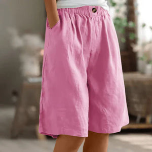 Loose Linen Shorts