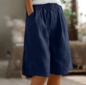 Loose Linen Shorts