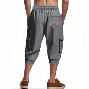 Noir Cropped Cargo Pants
