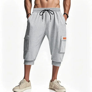 Noir Cropped Cargo Pants