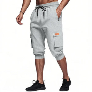 Noir Cropped Cargo Pants