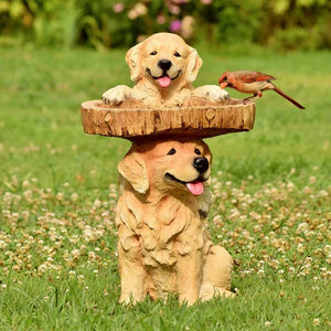 Cute Animal Wooden Bird Feeder