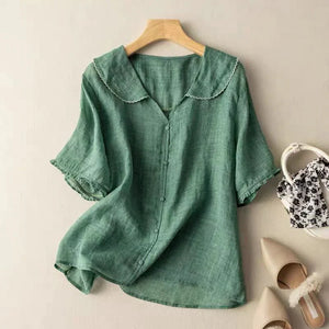 Linen Blouse in Alina Style