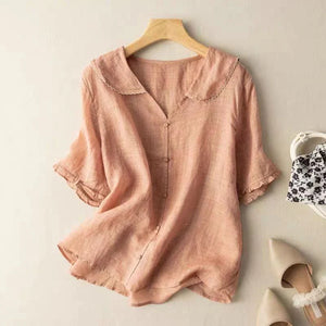 Linen Blouse in Alina Style