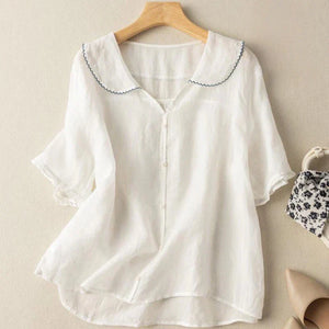 Linen Blouse in Alina Style