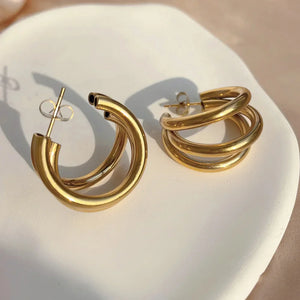 Stacked Hoop Earrings