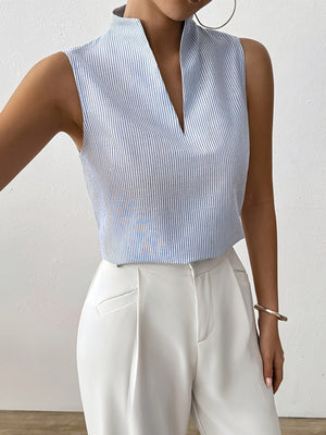 Roma Striped Sleeveless Top