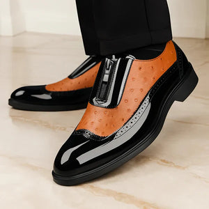 Ostrich Leather Slip-On