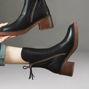 Caramel-Colored Ankle Boots
