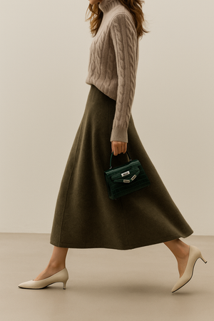 Executive Wool Skirt
