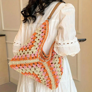 The Sun-Kissed Crochet Tote Bag