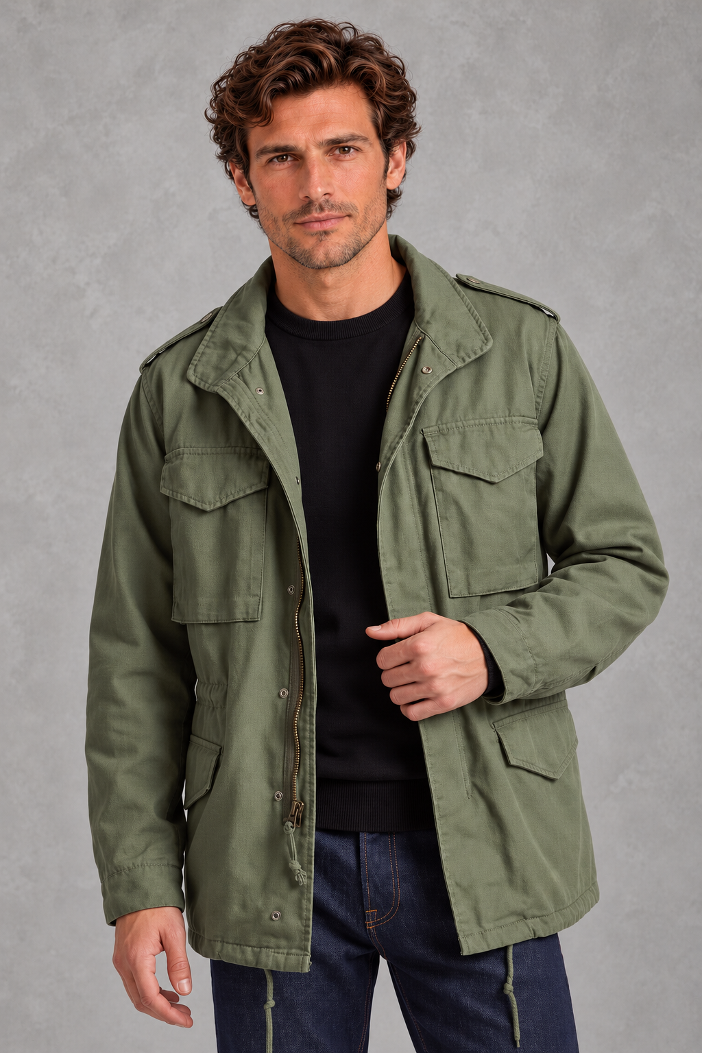 William | Four-Pocket Field Jacket — studio_front — James [c761d67d-e85a-4a78-a946-00b872d5cc71]