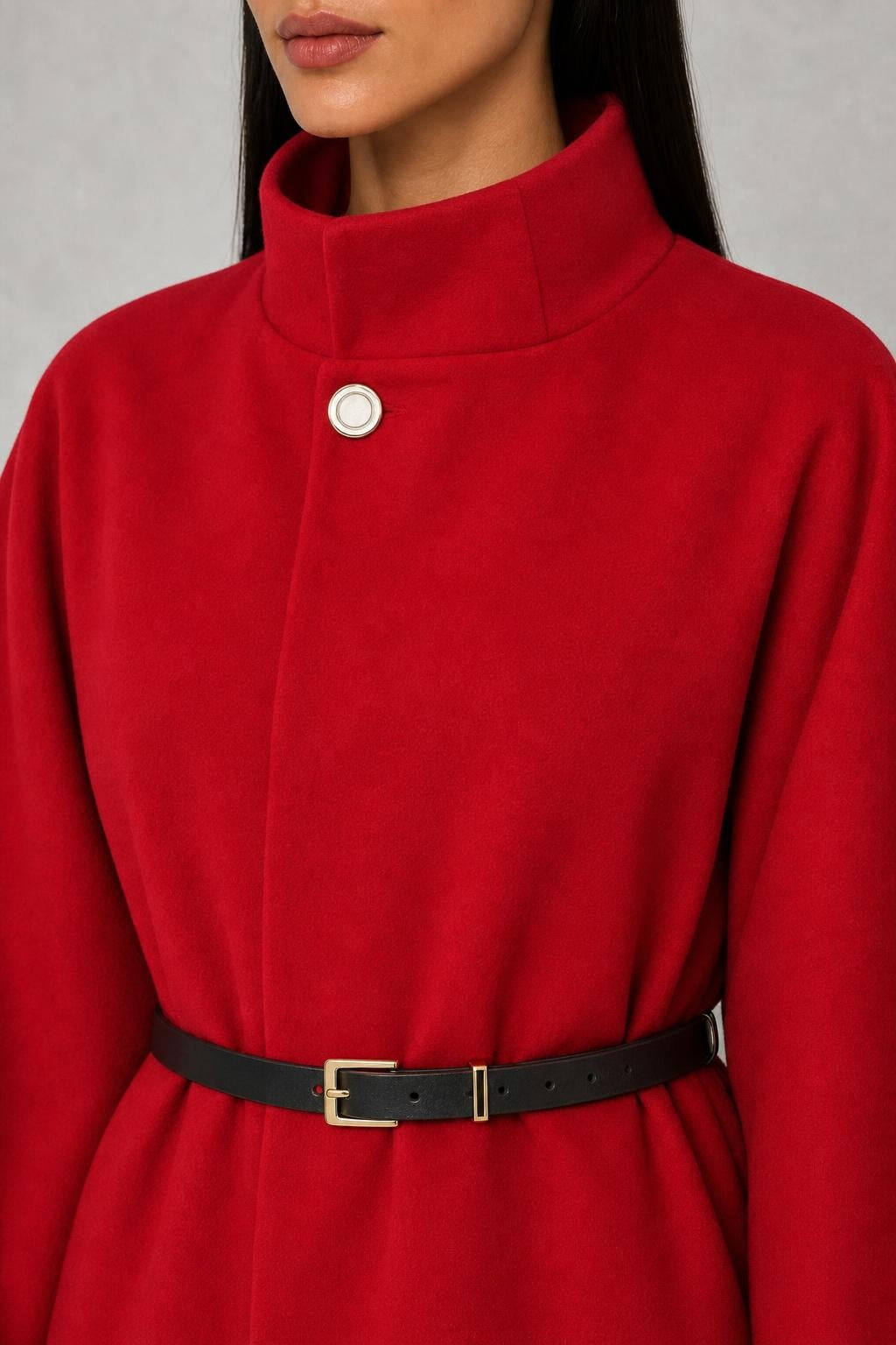 Nancy | High-Neck Belted Cape Jacket — studio_closeup — Helena [77662cc9-1893-4a46-9498-0b011e4961fe]