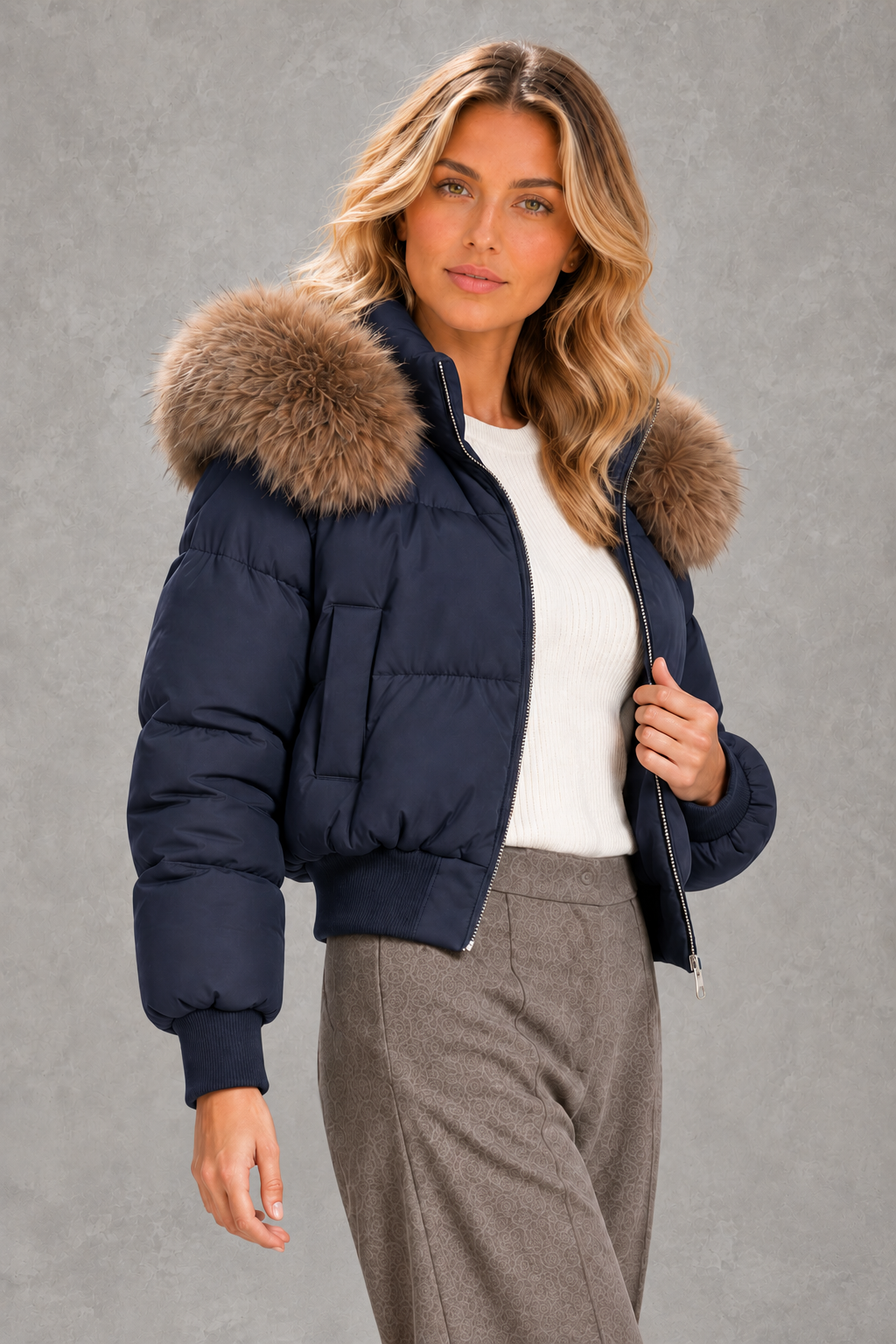 Mia | Plush-Collar Cropped Puffer Jacket — studio_three_quarter — Sofia [115c611d-a6ec-47a8-b4db-7d4c5dac0807]