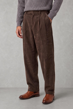 Harry | Pleated Wide-Leg Corduroy Trousers — studio_three_quarter — Charles [9ae3eeec-dbdc-40d2-851b-d5ec42b3eb67]