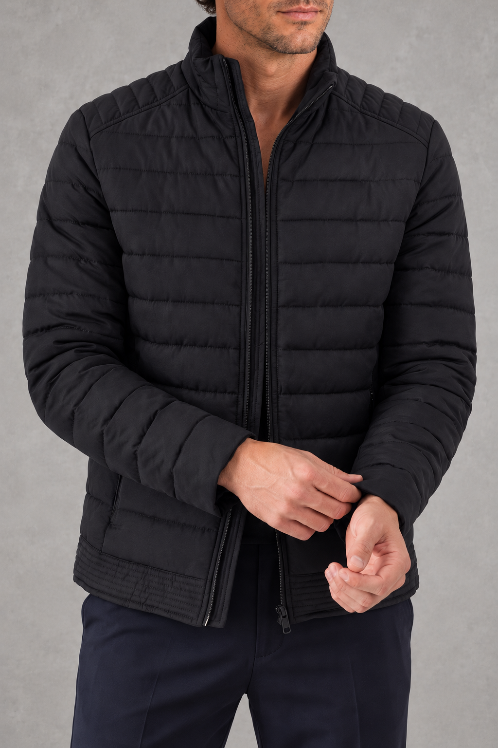 Theo | Stand-Collar Quilted Puffer Jacket — studio_closeup — James [ffc4bd6a-eb4a-4cec-8df1-53c5c4bb0355]
