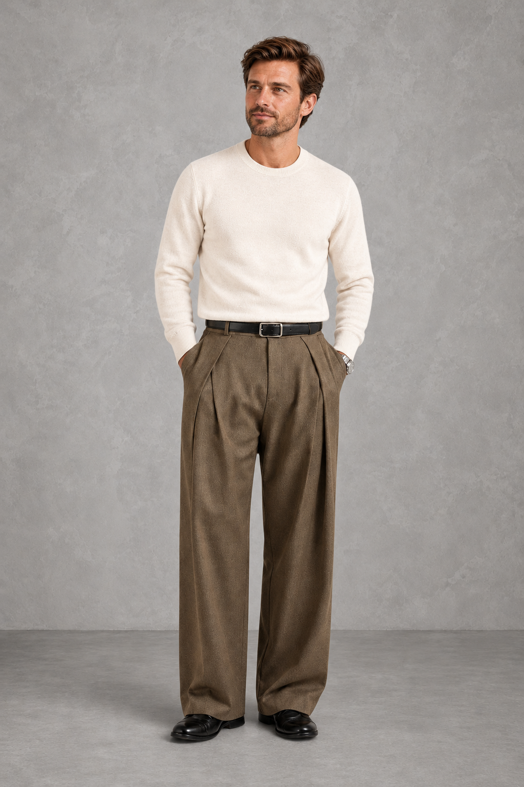 Finn | Deep-Pleat Wide-Leg Trousers — lifestyle — Charles [952c4242-dae9-4846-ab51-4463ad8b91a8]