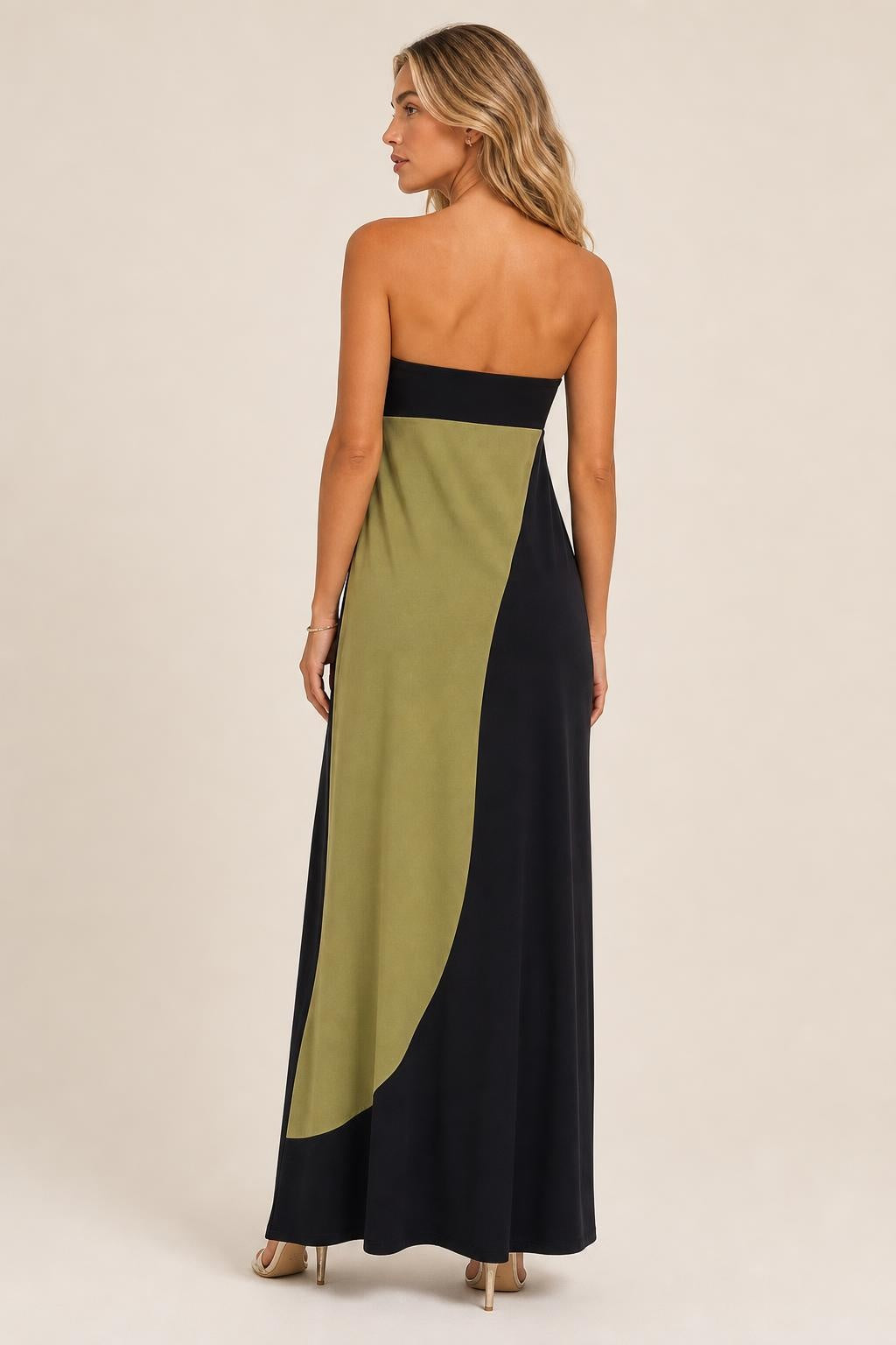 Additional view of Sophie | Strapless Printed Maxi Dress