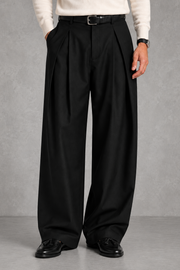 Finn | Deep-Pleat Wide-Leg Trousers — studio_front — Charles [efa29cb8-d02b-49e5-bd5f-b95f1c3b346f]