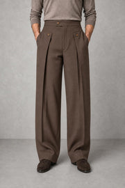 Frankie | Button-Detail Wide-Leg Trousers — studio_front — Charles [a8c2b01a-e6c6-4e59-bb9c-9a725277b798]
