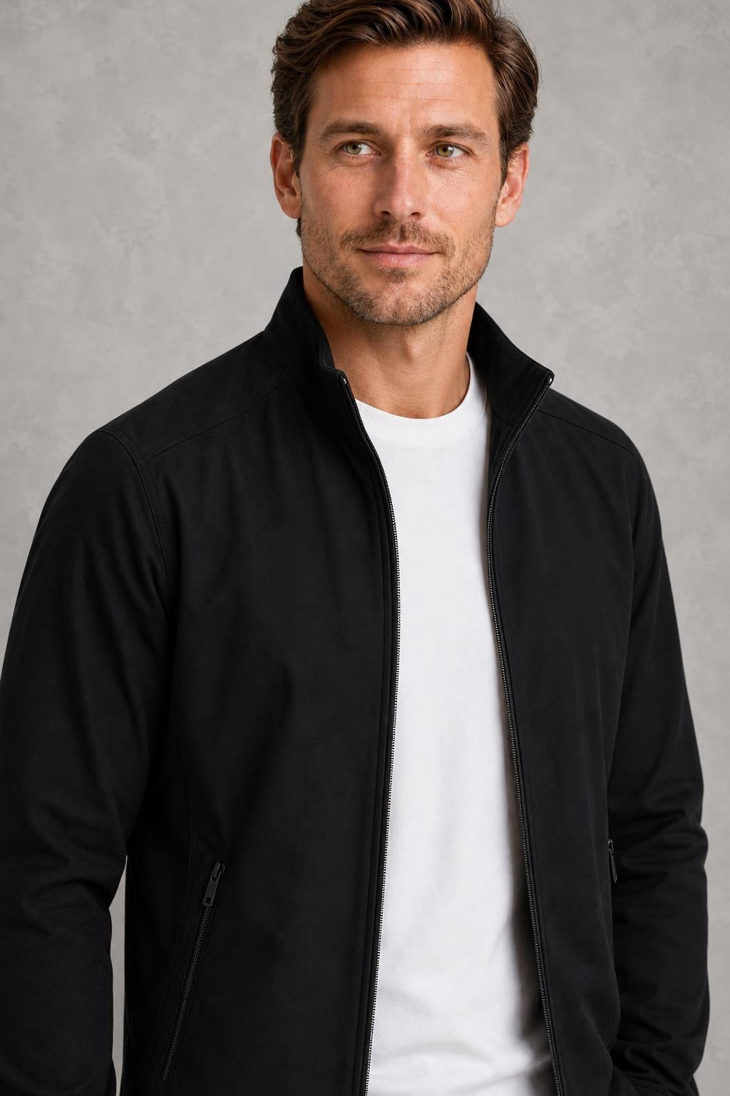 Alfie | Stand-Collar Zip-Front Jacket — studio_closeup — Charles [a843f5bd-2c7e-4ab5-9f8b-be7001cf0e94]