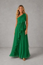 Tracey One-Shoulder Ruffle Maxi Dress — studio_front — Sofia [19c50ac9-1f2d-4f38-bd72-08d1d8799c65]