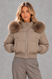 Mia | Plush-Collar Cropped Puffer Jacket — studio_front — Sofia [22dc9e6d-4b26-455b-9ef7-7b6b281441fb]