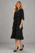 Lydia | Split-Sleeve Tiered Midi Dress — studio_three_quarter — Sofia [34d59405-0892-4019-9f58-0f25c2364878]
